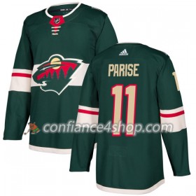 Adidas Maillot de Hockey Minnesota Wild Zach Parise 11 2017-2018 Vert Authentic - Homme